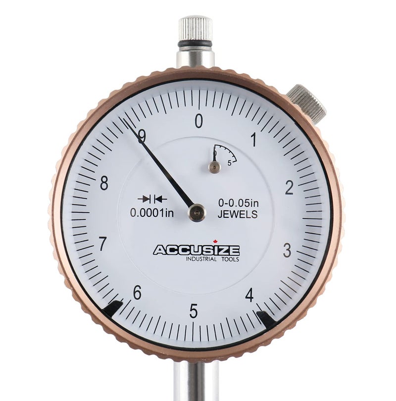 Accusize Industrial Tools أدوات أكسوسيز الصناعية طراز Agd2 مقياس 0-0.05'' بدقة 0.0001'' مع مؤشر قرص خلفي، P900-S097 - Image 2